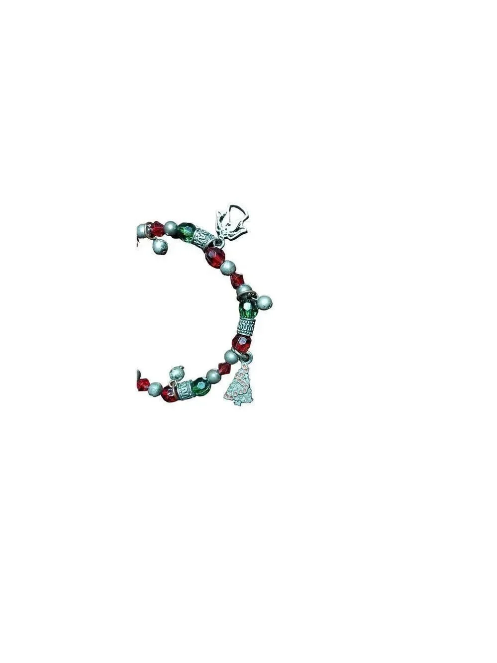 Christmas Holiday Jingle Stretchy Bracelet 7 Inch